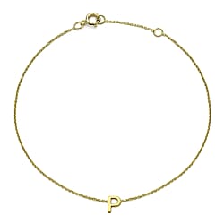 9K Yellow Gold  Bracelet (Size - 7.25),  Gold Wt. 0.4 Gms