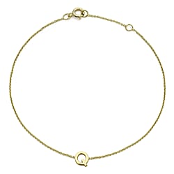 9K Yellow Gold  Bracelet (Size - 7.25),  Gold Wt. 0.4 Gms