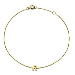 9K Yellow Gold  Bracelet (Size - 7.25),  Gold Wt. 0.4 Gms