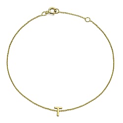 9K Yellow Gold  Bracelet (Size - 7.25),  Gold Wt. 0.4 Gms