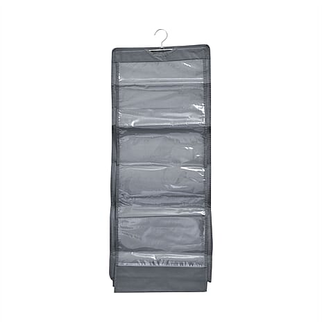 Set of 2 Anti Dust Two-Sided Multi-Purpose Organiser (Size 85x34 Cm) - Grey