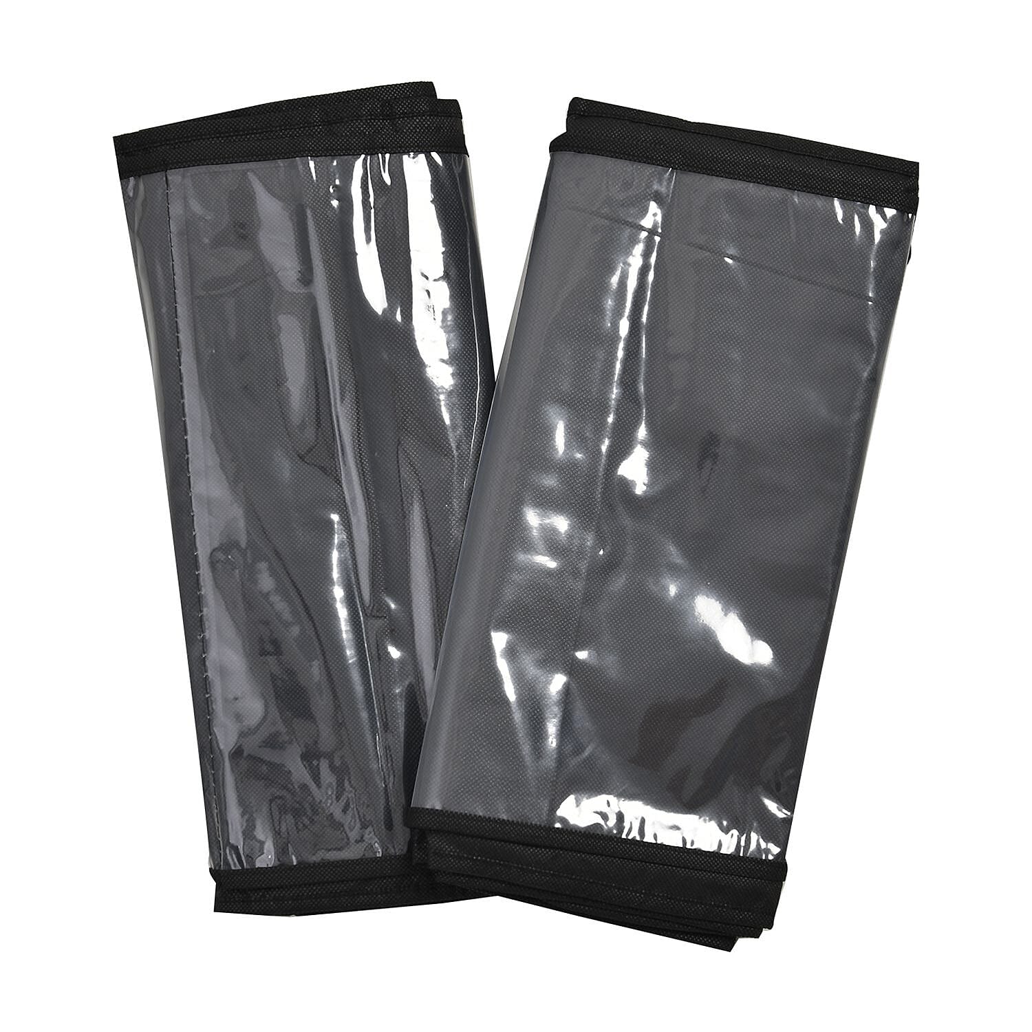 Set of 2 Anti Dust 6 Pocket Two-Sided Multi-Purpose Organiser (Size 85x34 Cm) - Black