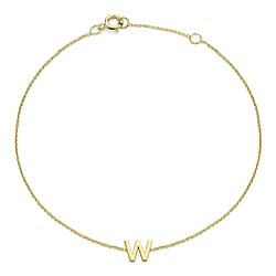 9K Yellow Gold  Bracelet (Size - 7.25),  Gold Wt. 0.4 Gms