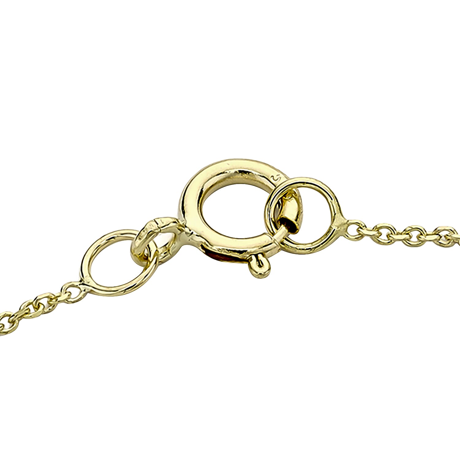 9K Yellow Gold 6mm X 5mm 'W' Initial Adjustable Bracelet 6 to 7.2 Inch