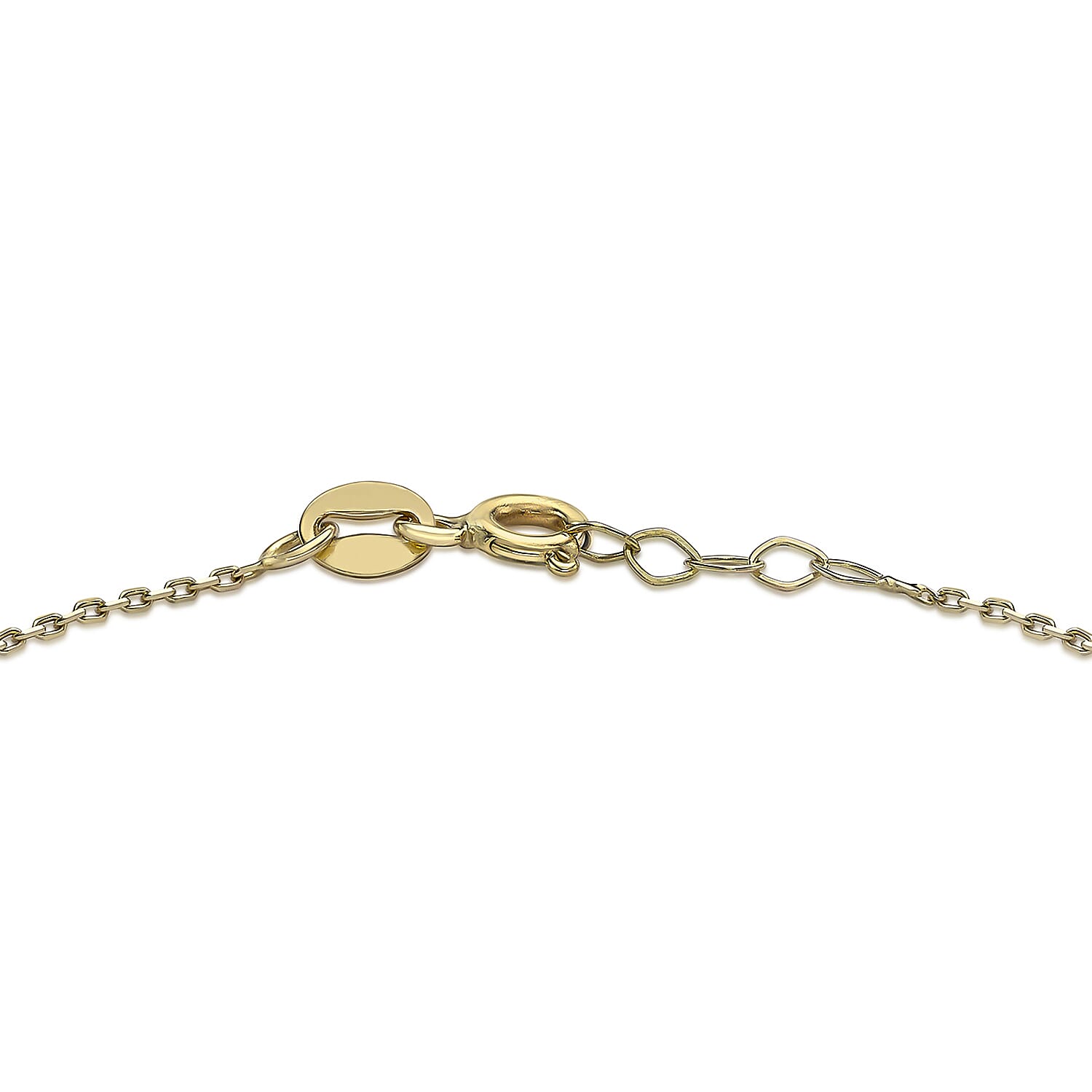 9K Yellow Gold 15.5mm X 5mm 'Infinity' Adjustable Bracelet 7 to 7.5 Inch
