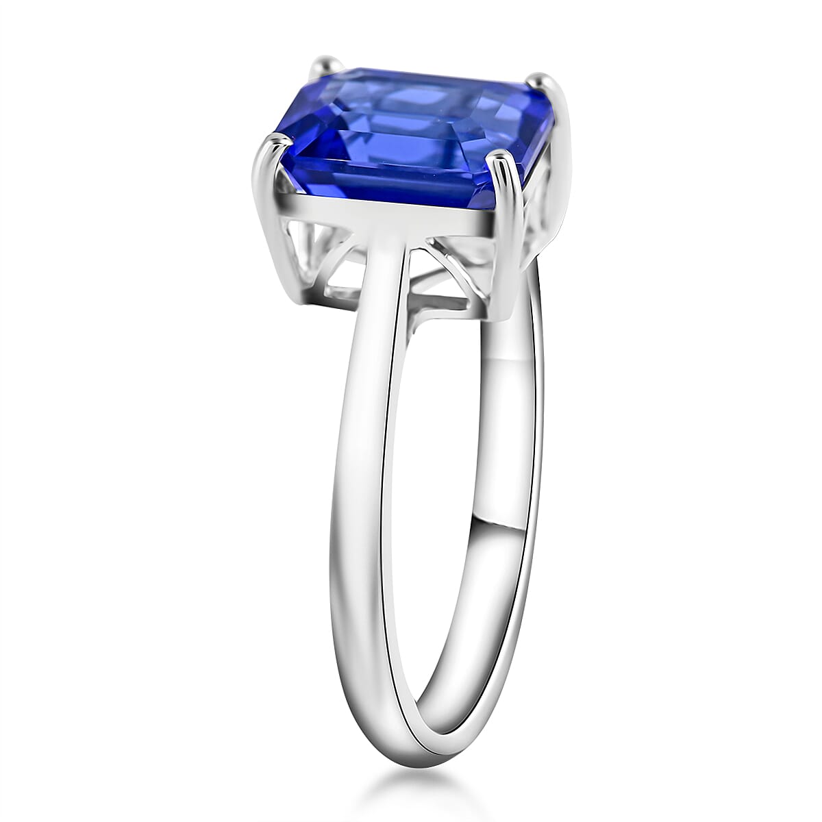 RHAPSODY 950 Platinum AGI Certified AAAA Tanzanite and Diamond (VS-E-F) Ring 2.70 Ct
