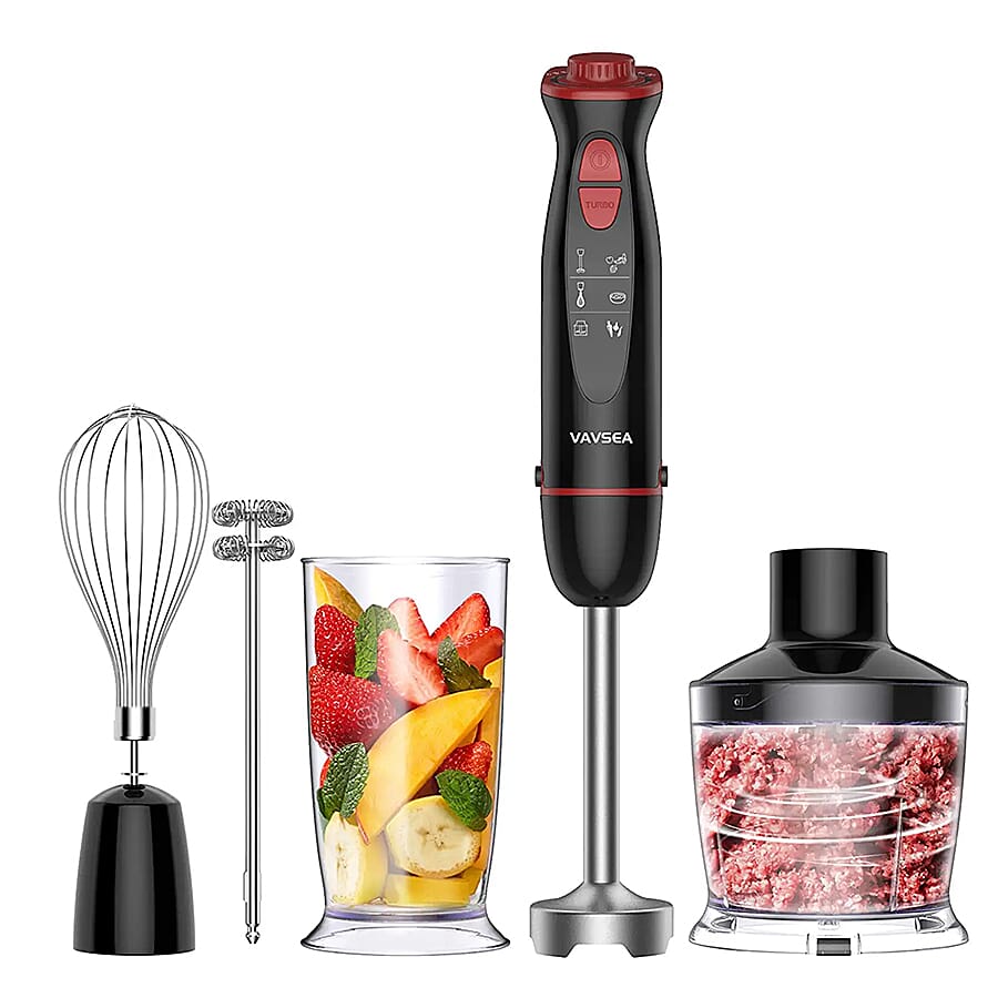 5-in-1 Multi-Function Immersion Hand Blender (Size 25x12x25 cm) - Black