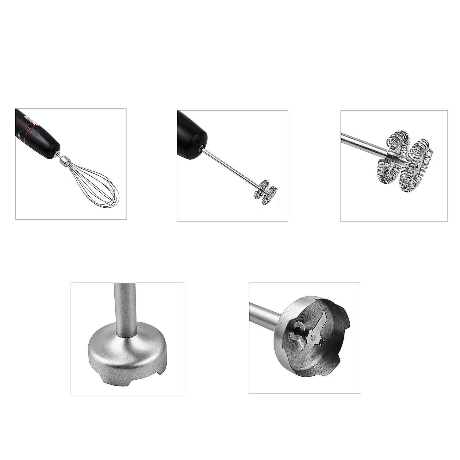 5-in-1 Multi-Function Immersion Hand Blender (Size 25x12x25 cm) - Black