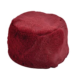 Doorbuster - Faux Fur Hat - Wine Red