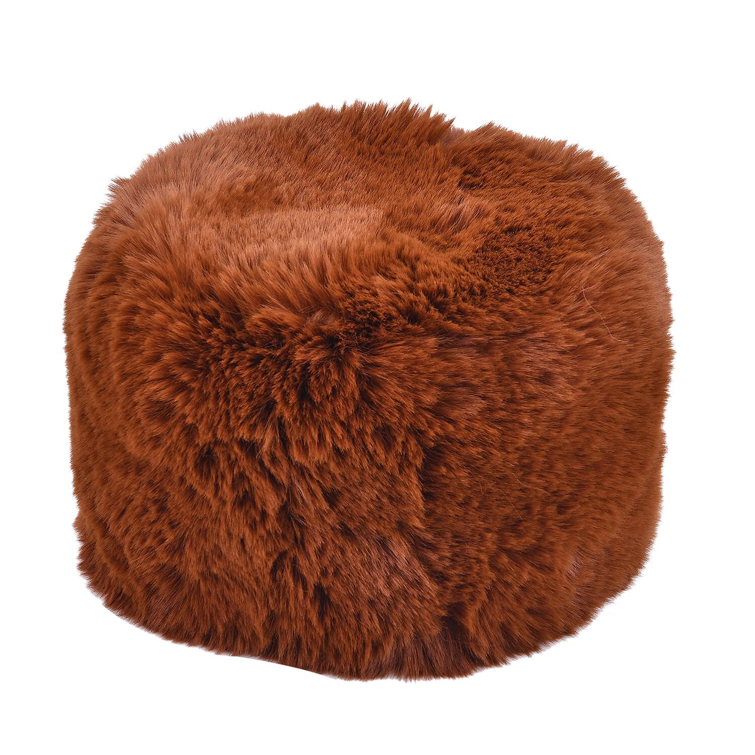 Doorbuster - Faux Fur Hat (Size 35x28 Cm) - Dark Brown