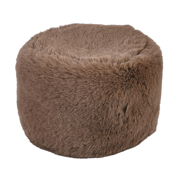 Faux Fur Hat Dark Brown