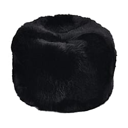 Faux Fur Hat - Black