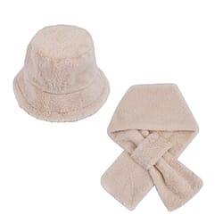 Polyester Solid Scarf - Beige