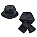 Polyester Solid Scarf - Black