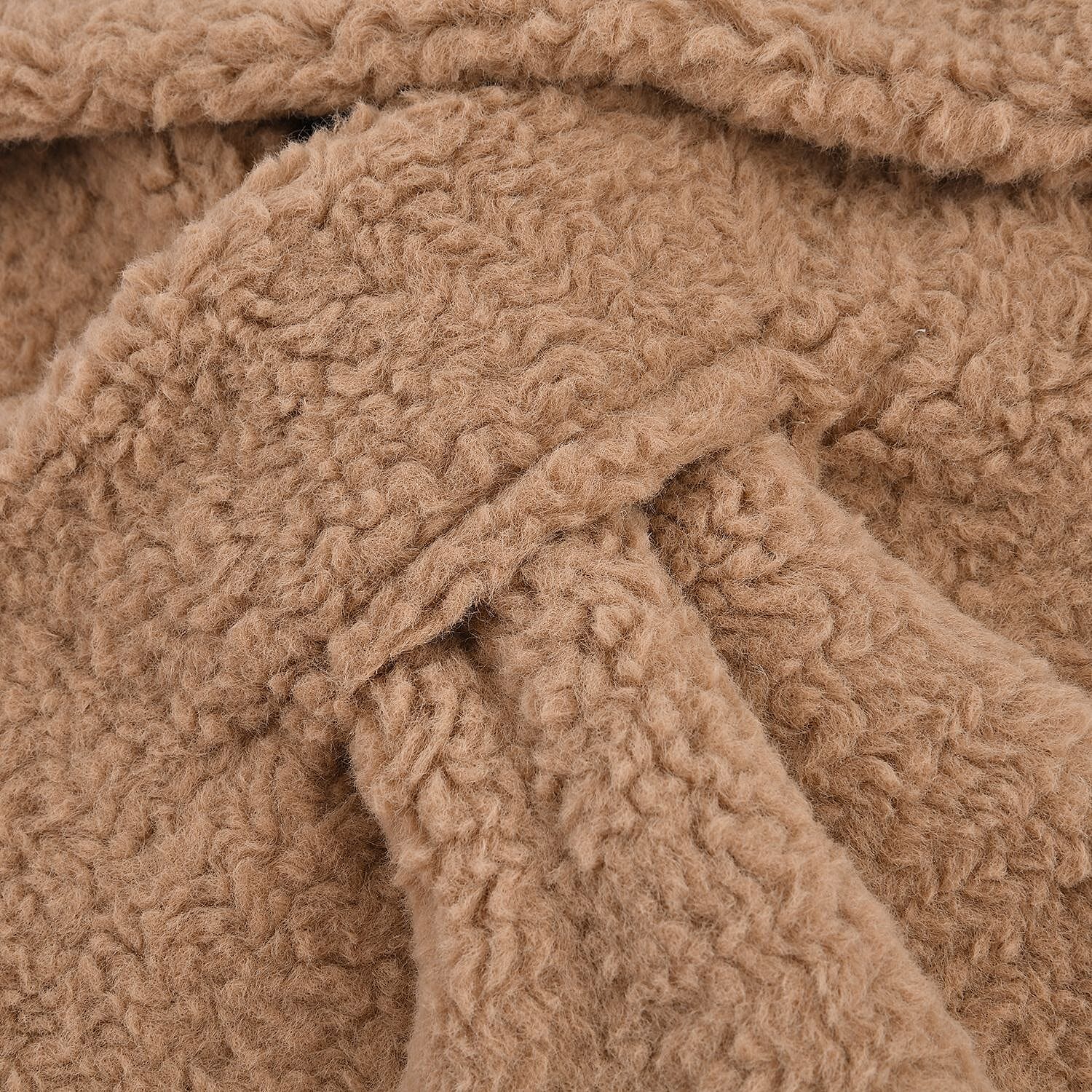 Set of 2 Faux Fur Hat and Scarf - Brown