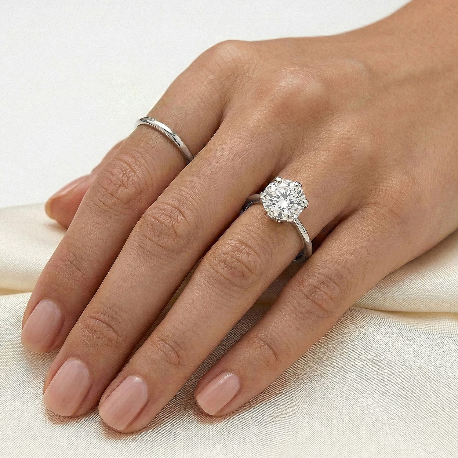 9K Gold Moissanite Solitaire Ring