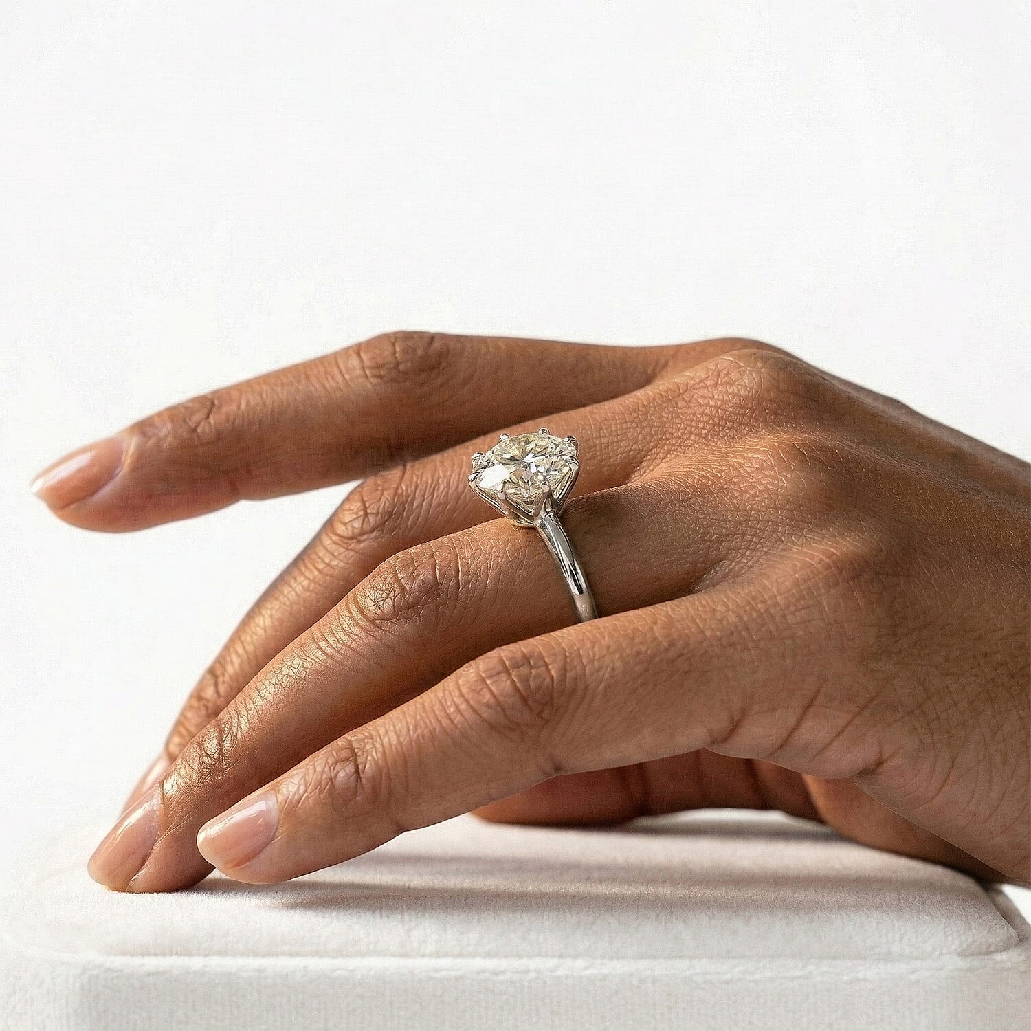 9K Gold Moissanite Solitaire Ring