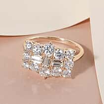 9K Yellow Gold 1.97 Ct Moissanite Boat Ring