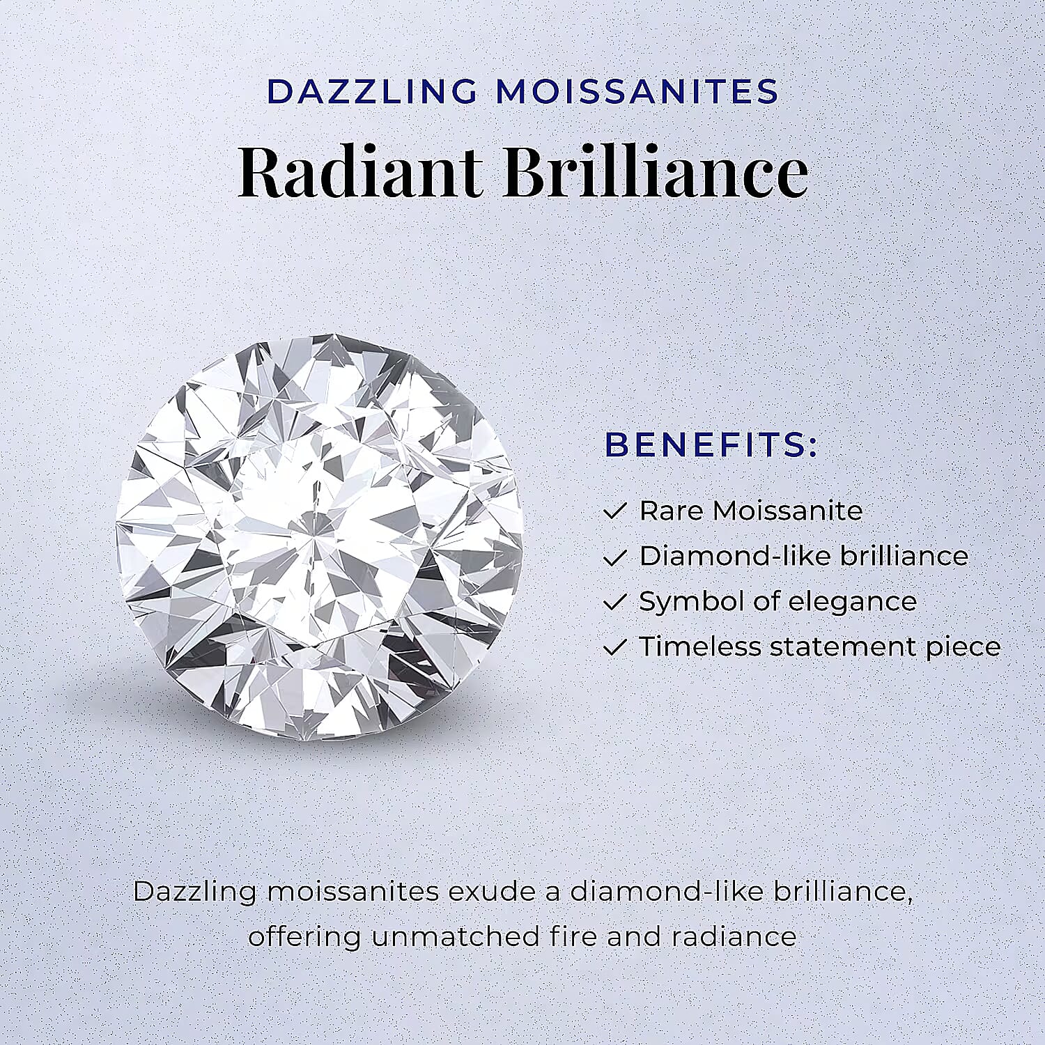 9K Gold 1.98 Ct Moissanite Cluster Boat Ring