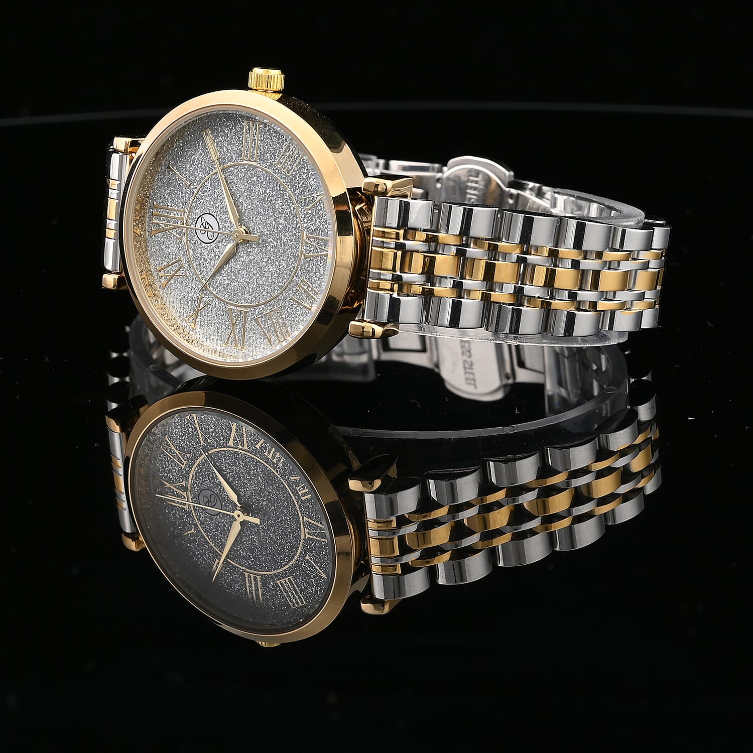 GENOA Japanese Movement Water Resistant Watch with Stainless Steel Strap - Silver