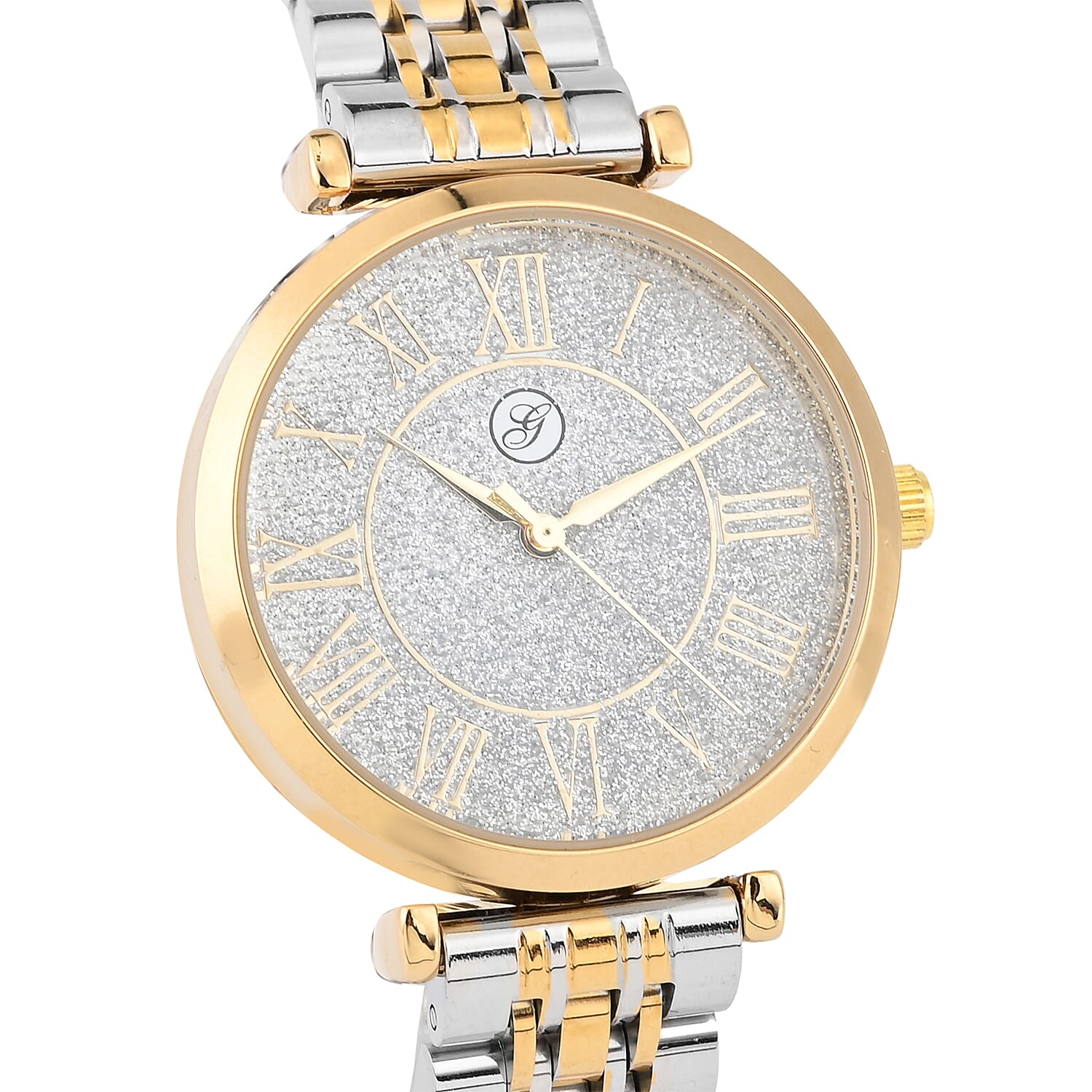 GENOA Japanese Movement Water Resistant Watch with Stainless Steel Strap - Silver