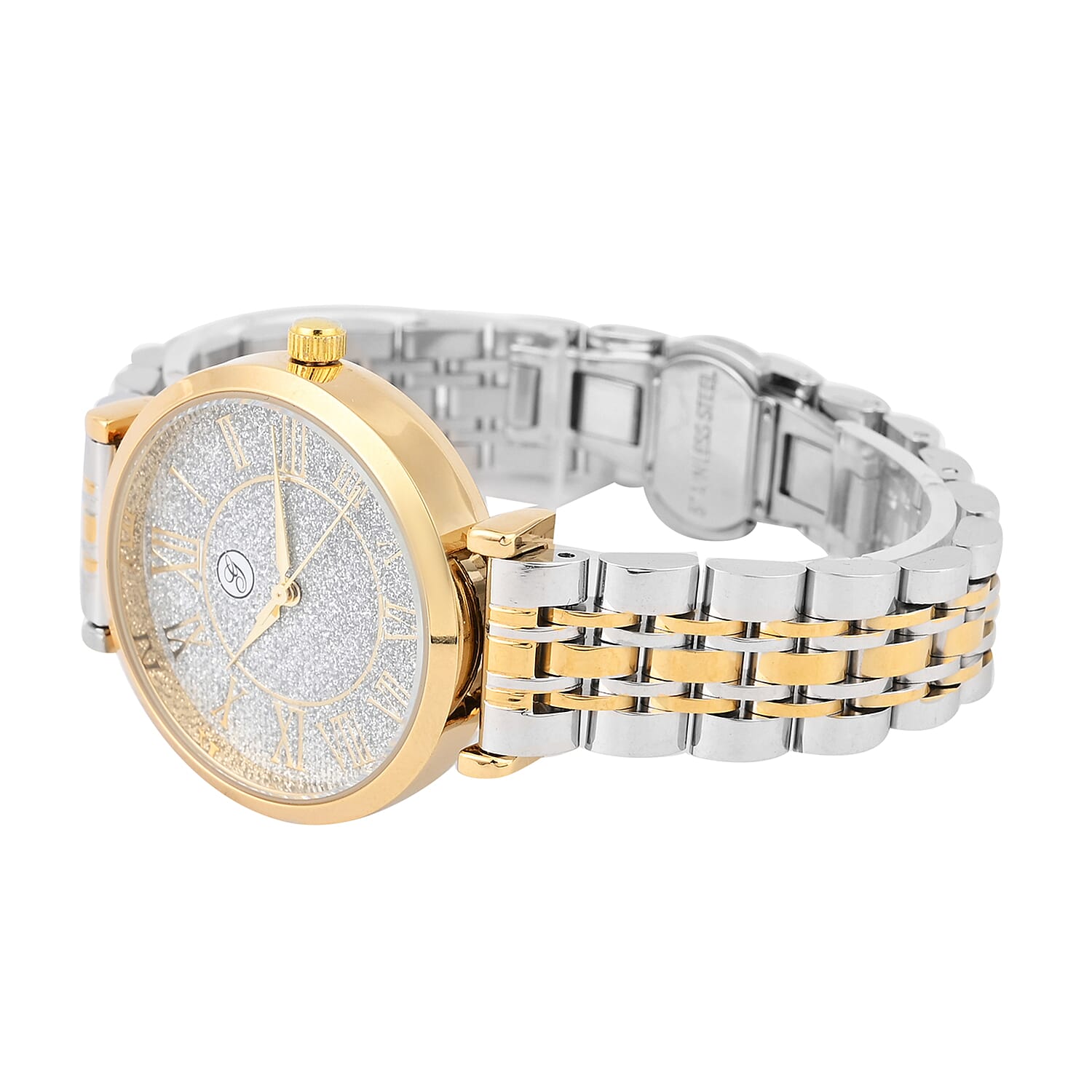 GENOA Japanese Movement Water Resistant Watch with Stainless Steel Strap - Silver