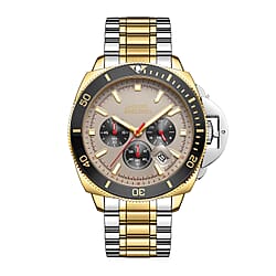 VICKERS ARMSTRONGS Limited Edition Hand Assembled Geosphere Chronograph Movement Green Dial Water Resistant Watch with Silver Colour Chain Strap