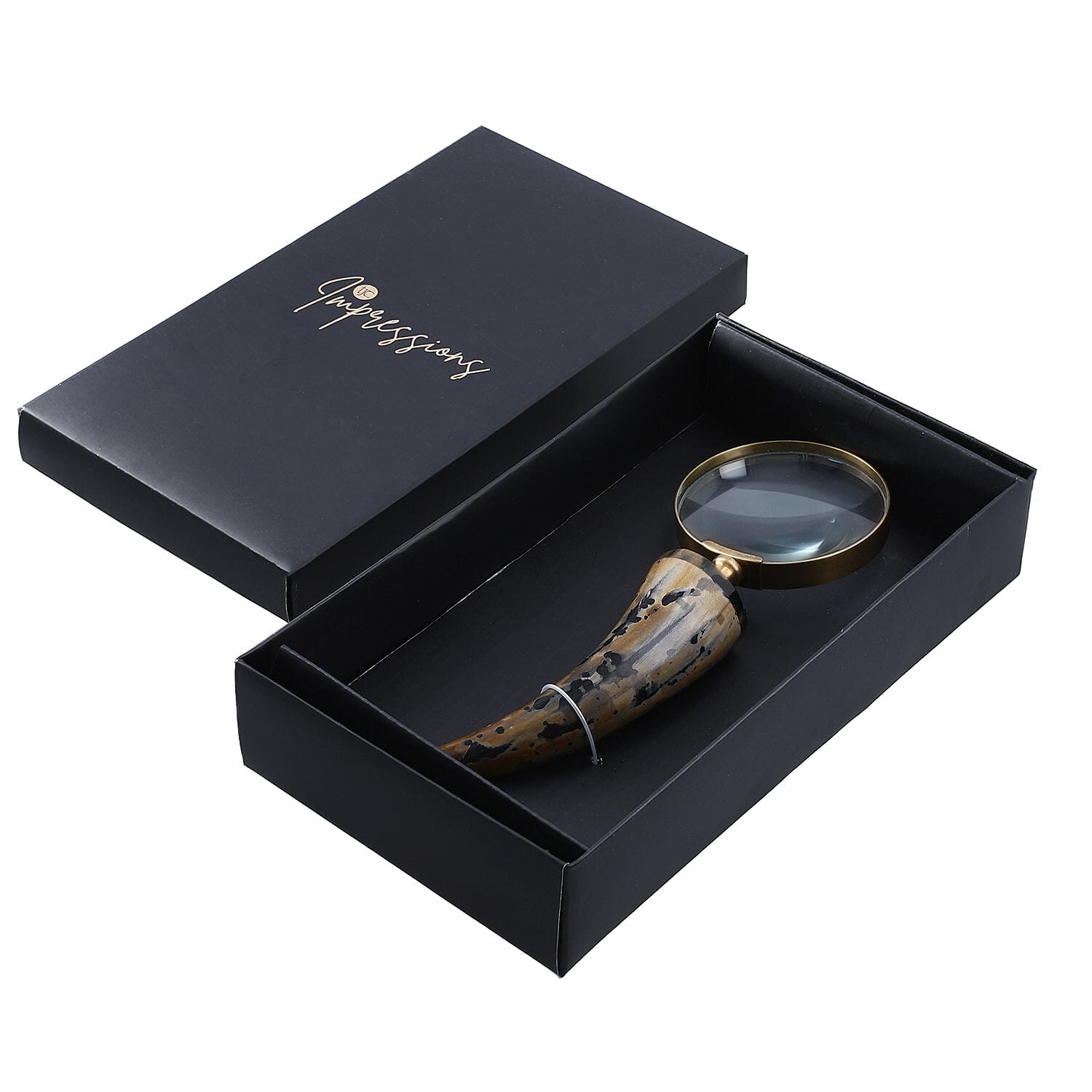 Handcrafted Reading Glass - Brown & Brown