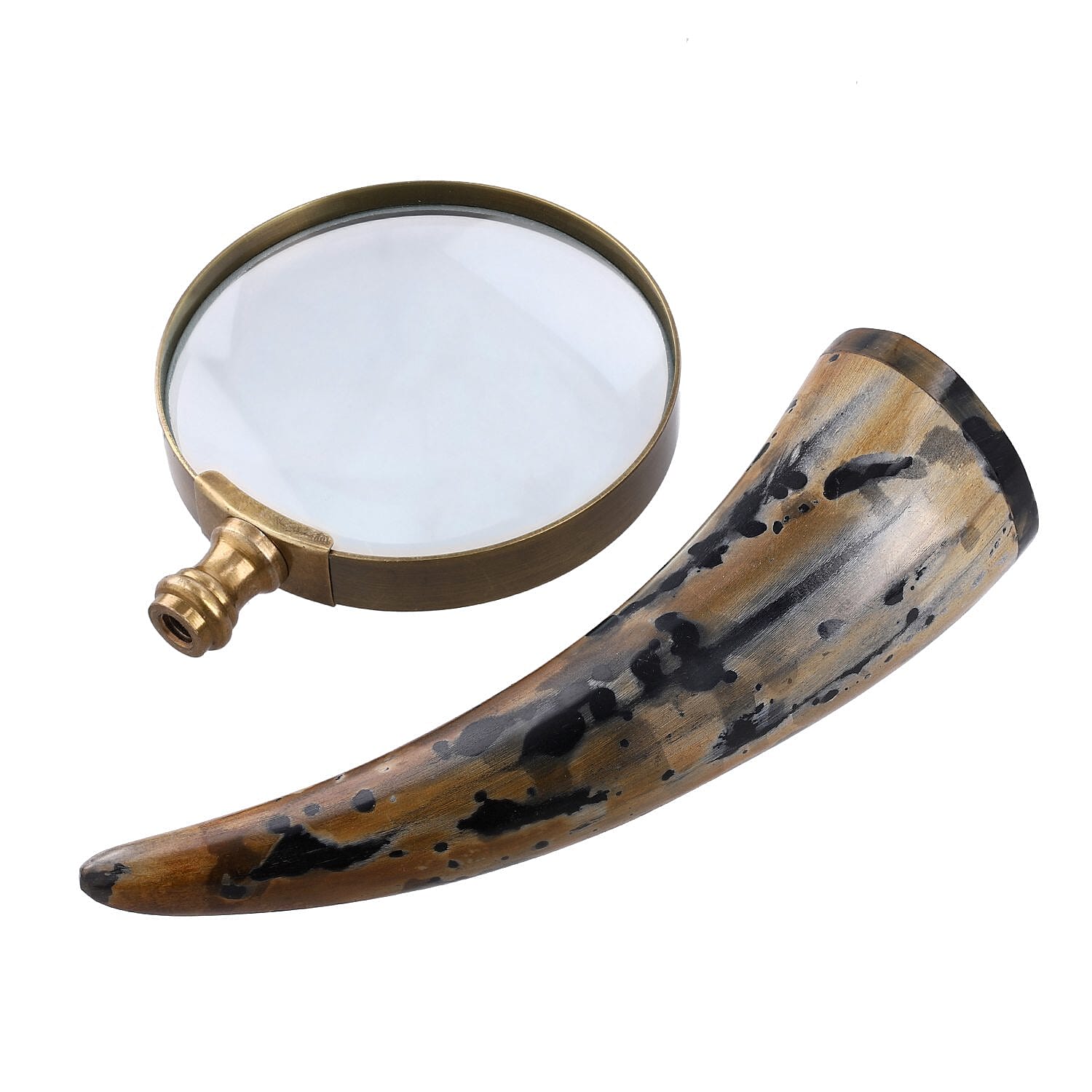 Handcrafted Reading Glass - Brown & Brown