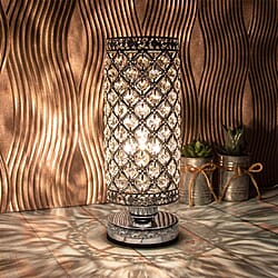 Lesser and Pavey Desire Crystal Effect Touch Aroma Fragrance Lamp - Gold