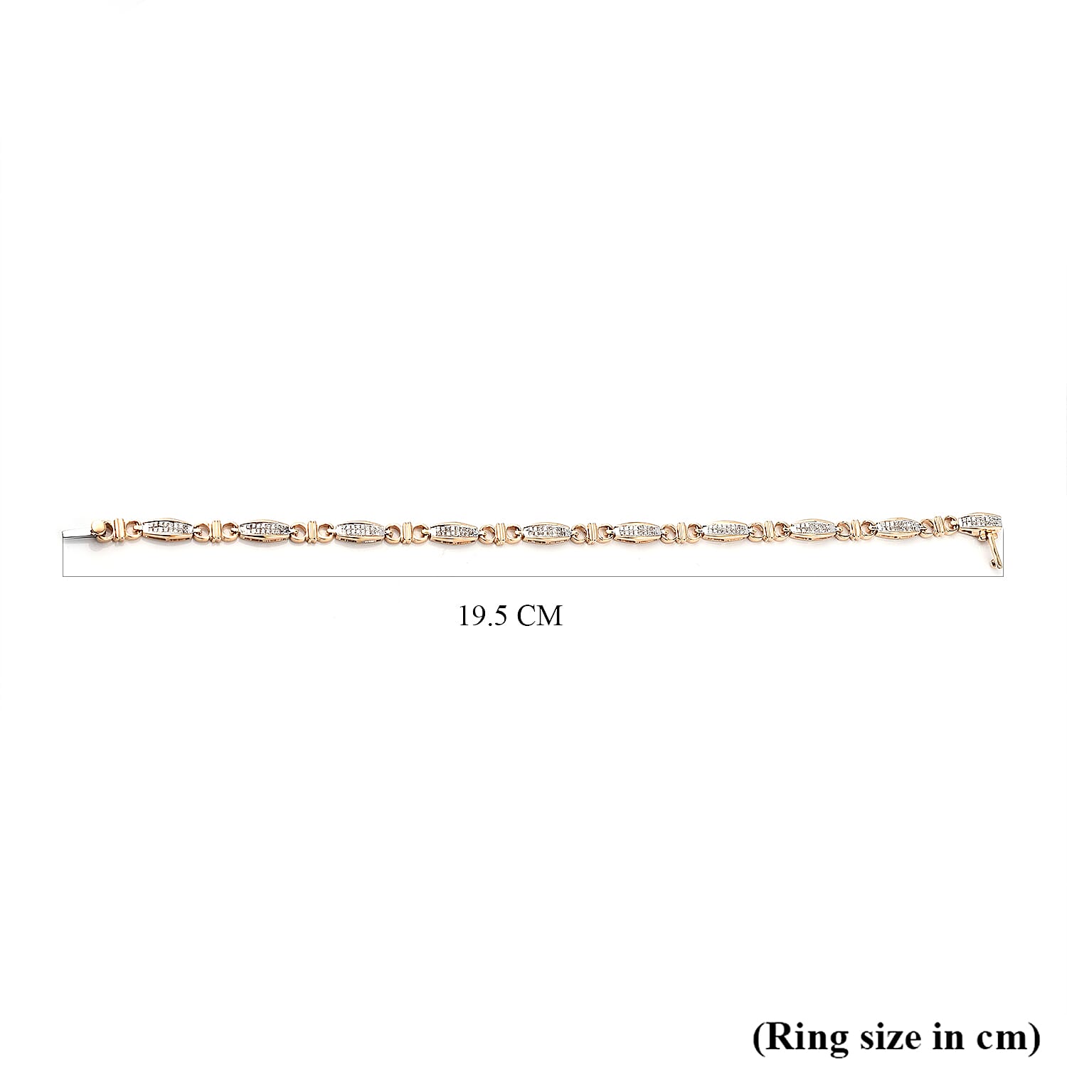NY Close Out 14K Yellow Gold Diamond (SI-I1 -G-H) Bracelet (Size - 7) 1.00 Ct, Gold Wt. 8.00 Gms