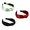 Set of 3 - Knot Headbands (Size 11x4 Cm) - Mint Green, Wine & Black
