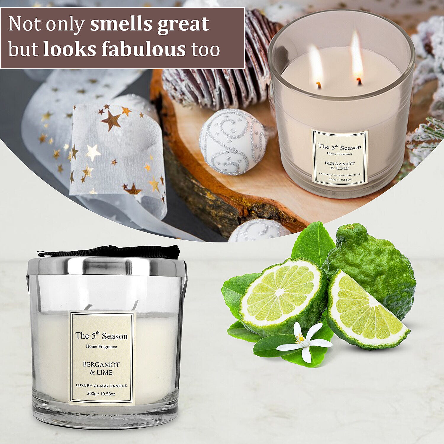 Doorbuster - The 5th Season Soy Wax Candle Bergamot & lime Scented