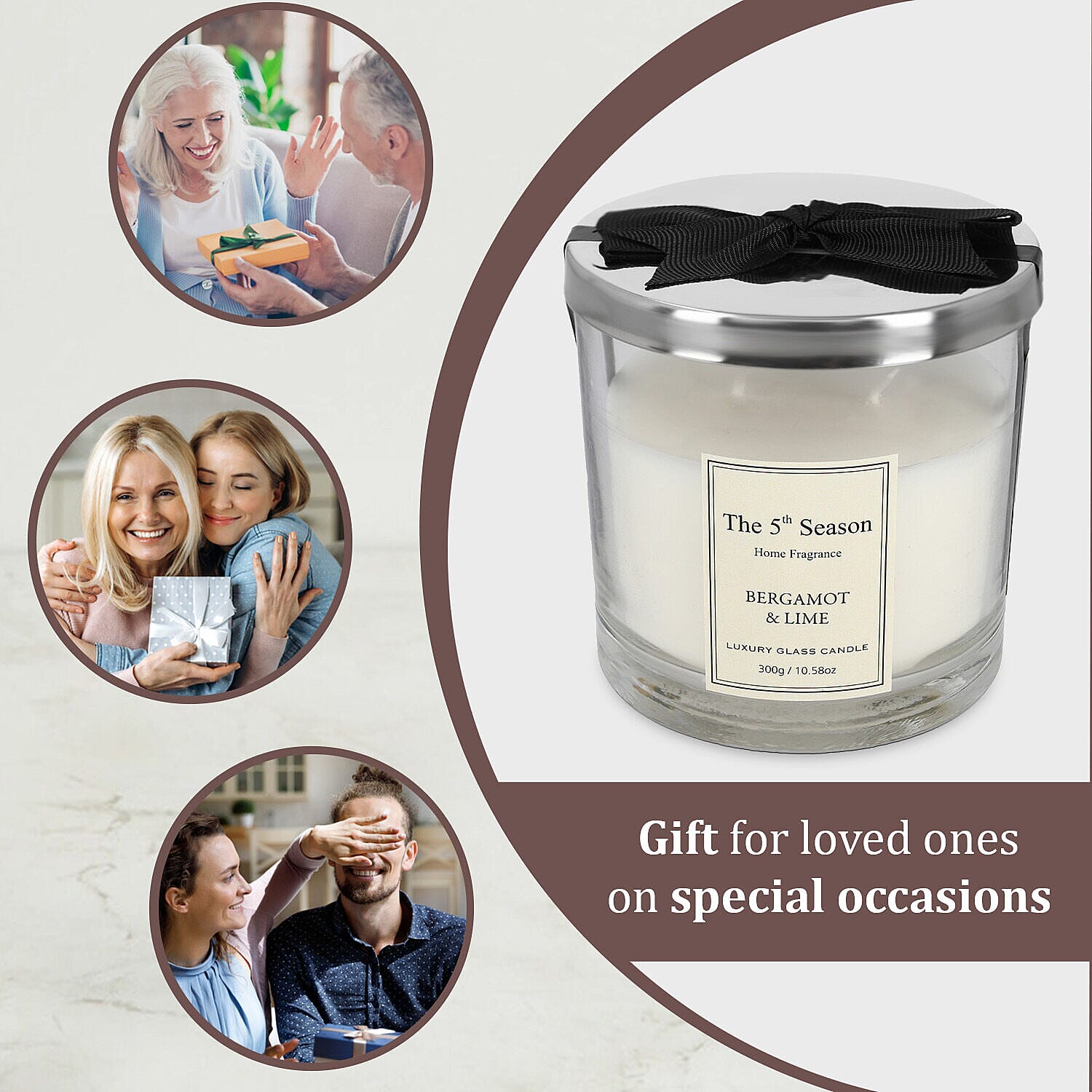 Doorbuster - The 5th Season Soy Wax Candle Bergamot & lime Scented