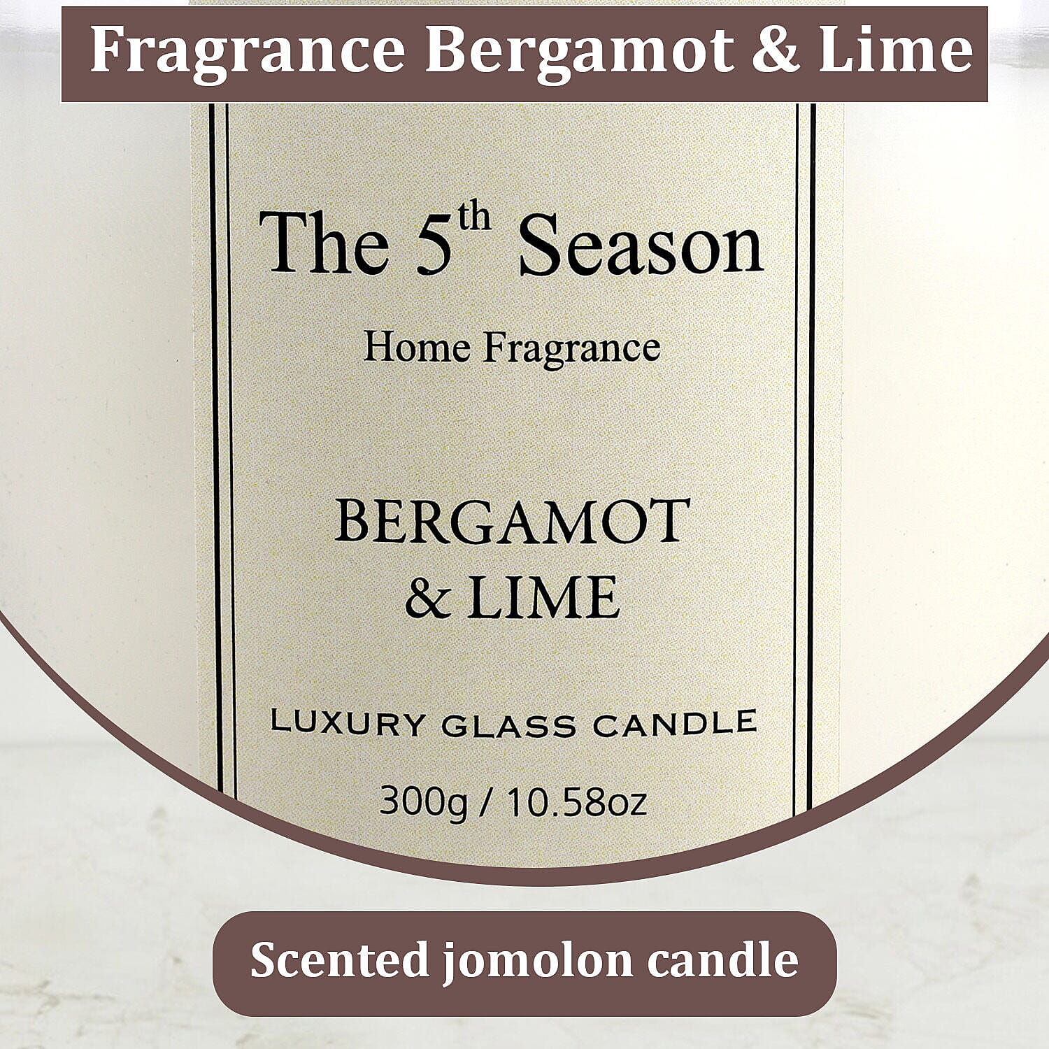 Doorbuster - The 5th Season Soy Wax Candle Bergamot & lime Scented