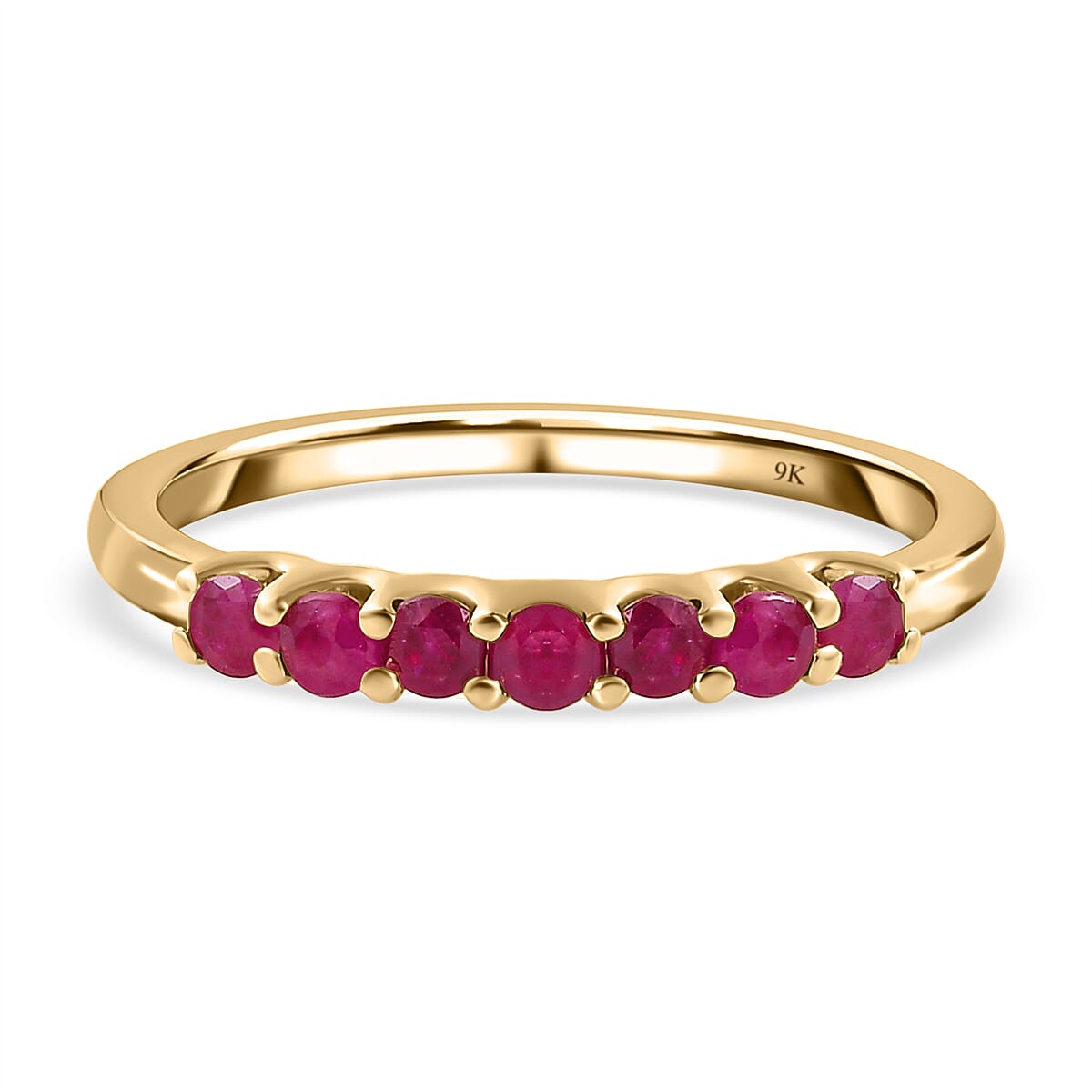 9K Yellow Gold Ruby Ring