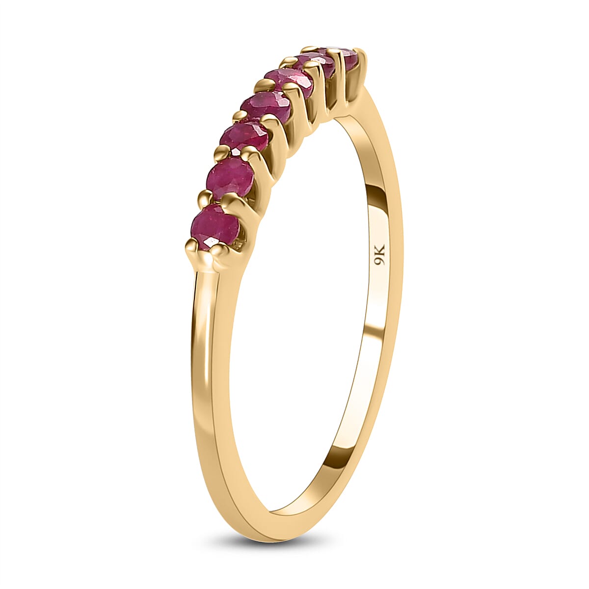 9K Yellow Gold Ruby Ring
