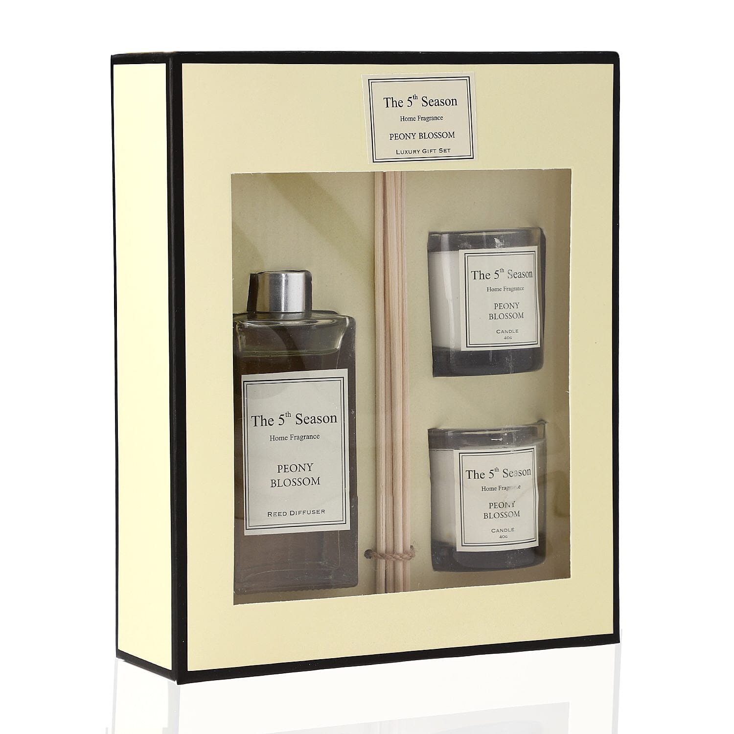 The 5th Season Fragrance Peony Blossom Gift Sets (Size 13x12x3 cm) - White