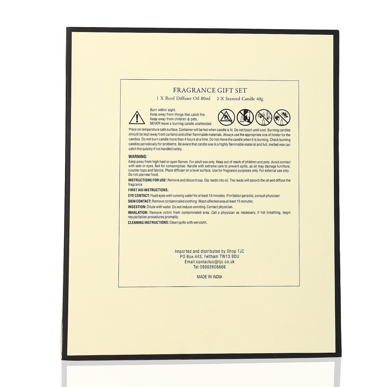 The 5th Season Fragrance Bergamot and Lime Gift Sets (Size 13x12x3 cm) - White