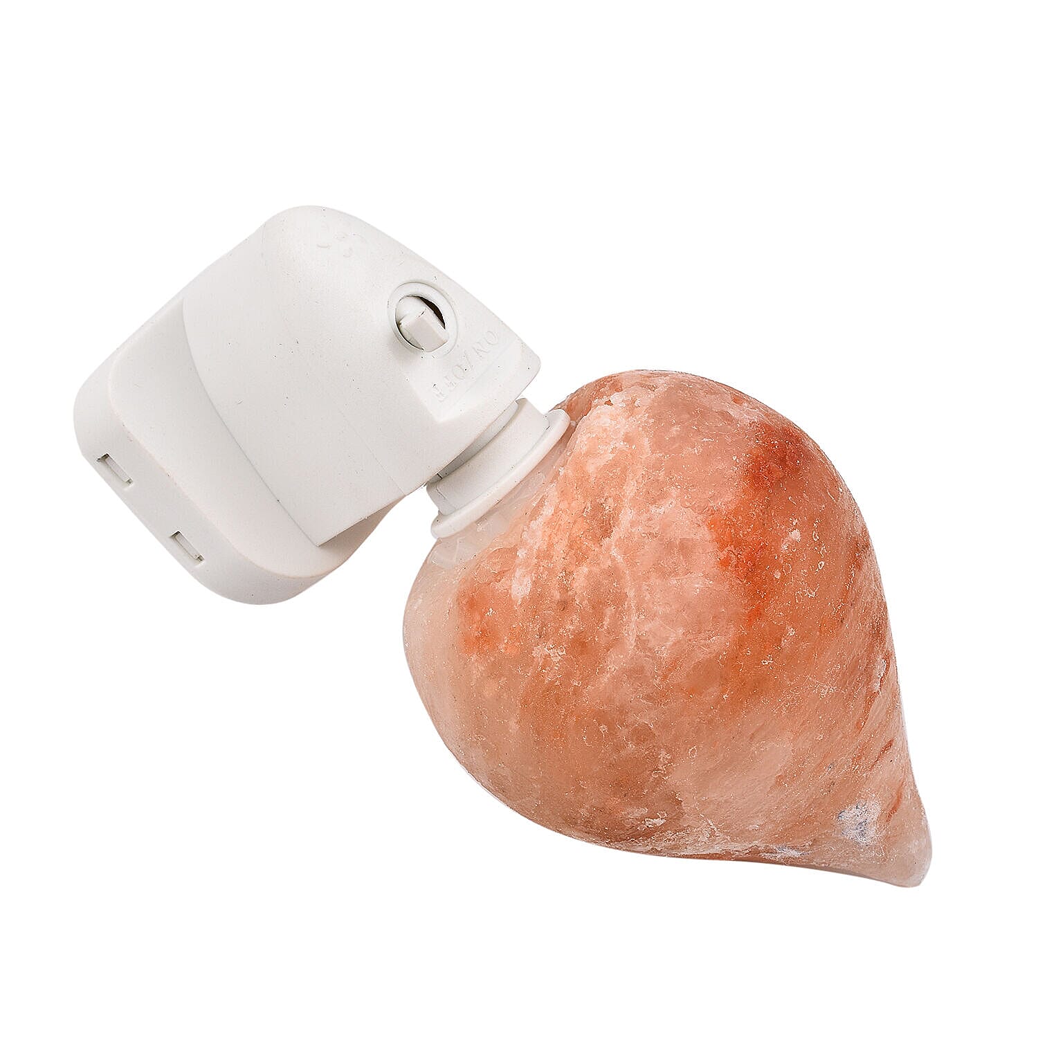 Himalayan Pear Shaped Salt Night Light 0.5Kg (Size 13x9x6 cm)