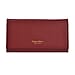 Sencillez Genuine Leather Travel Document Holder with RFID Protection - Burgundy