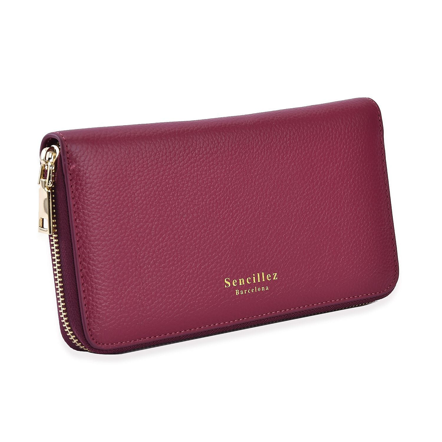 Sencillez Genuine Leather RFID Protected Wallet - Navy Blue