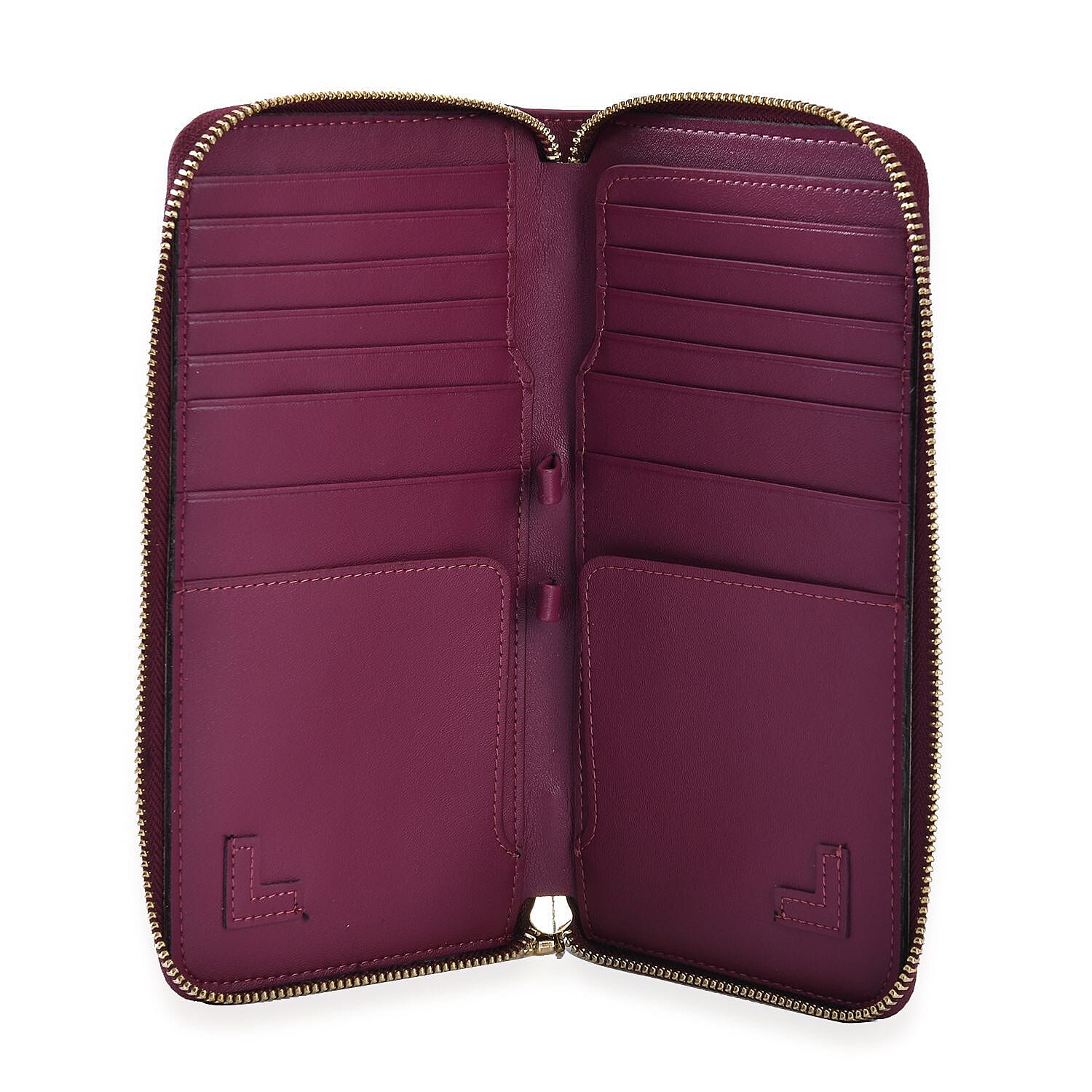 Sencillez Genuine Leather RFID Protected Wallet - Navy Blue