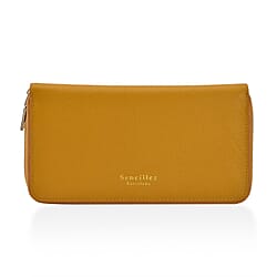 Sencillez Genuine Leather RFID Protected Wallet - Navy Blue