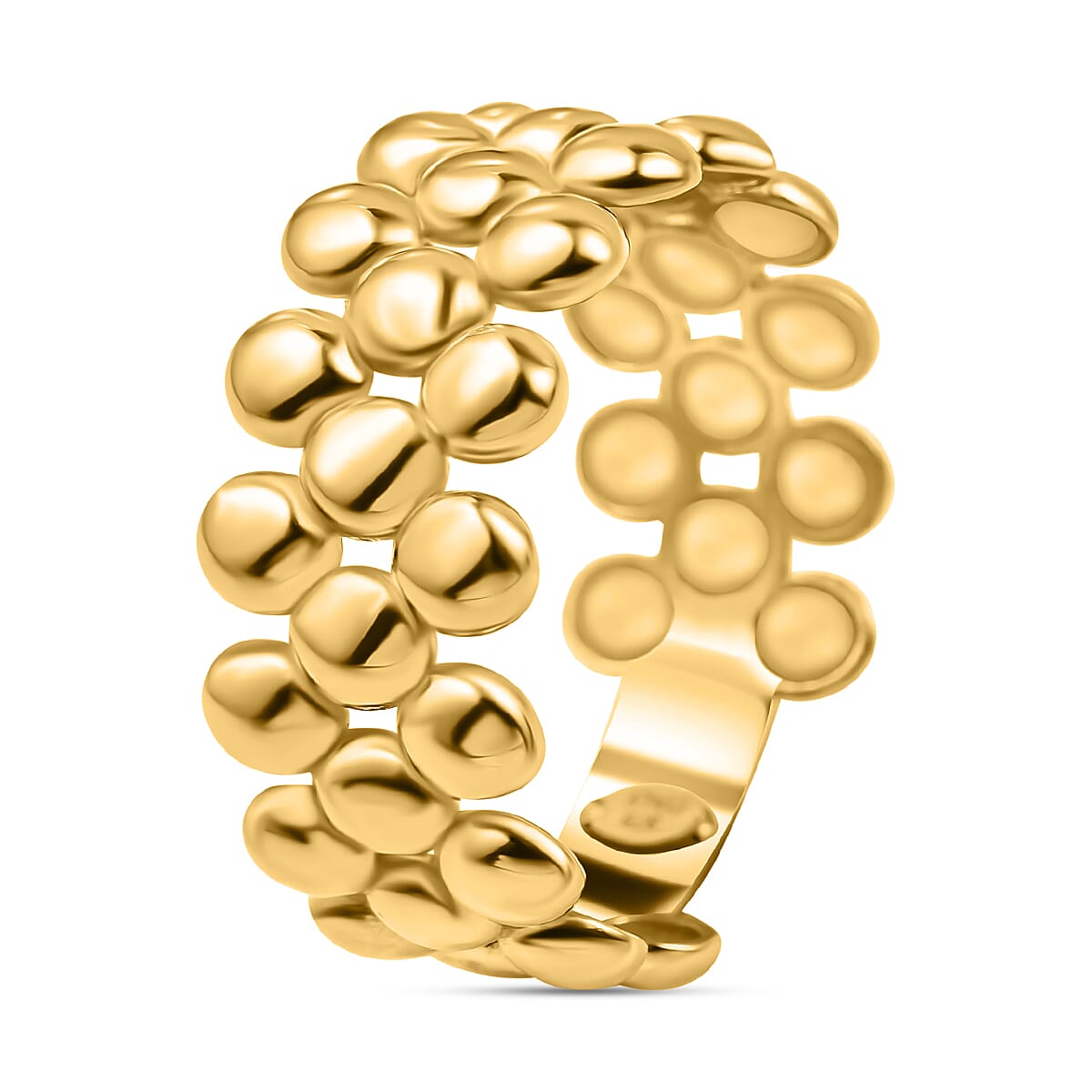 Maestro Collection - 9K Yellow Gold Panther Link Ring