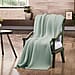Homesmart Polyester Solid Blanket (Size 130x1 cm) - Green & Lavender