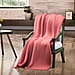 Homesmart Polyester Solid Blanket (Size 130x1 cm) - Pink & Lavender