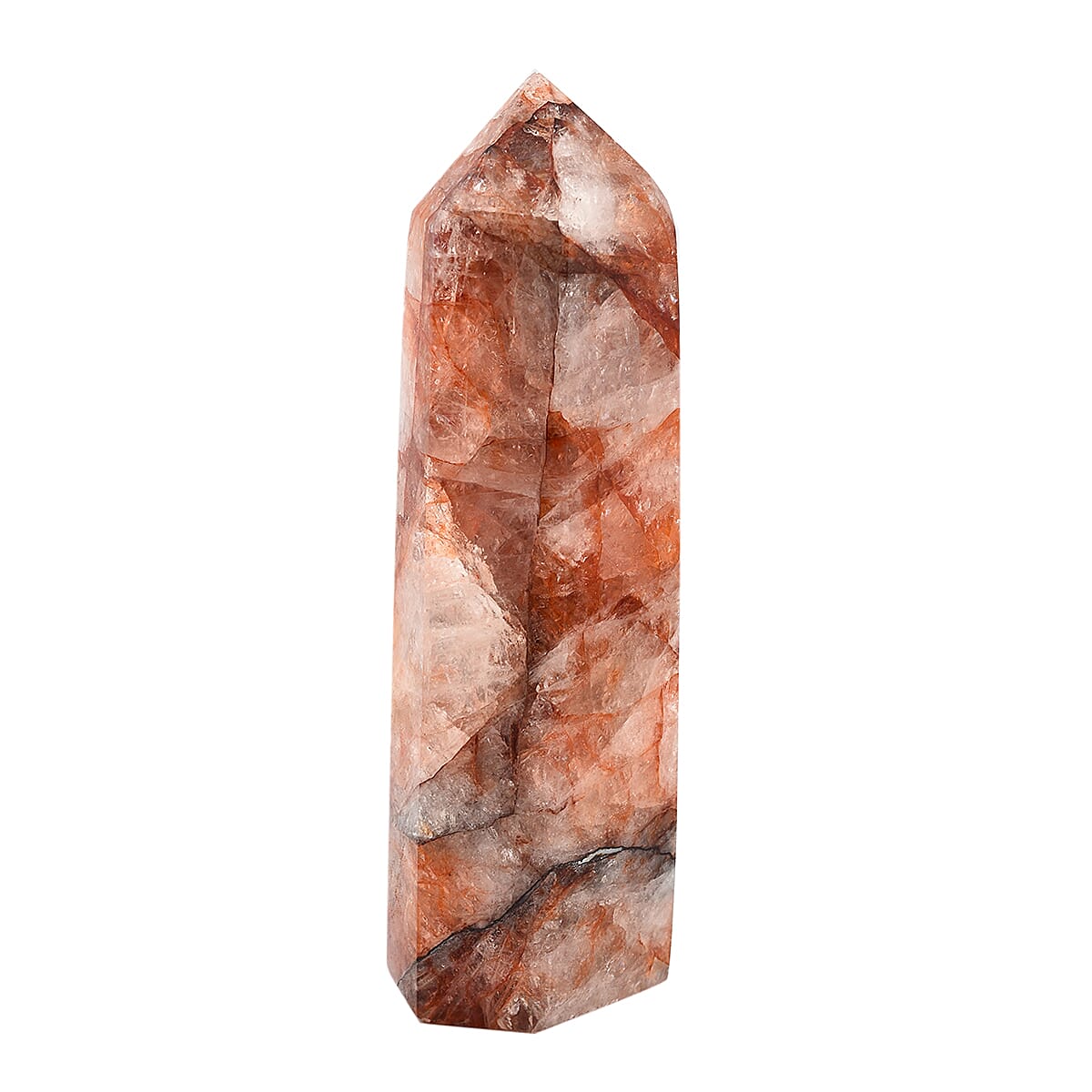 Gem Treasures - Red Hematoid Quartz Point Approx 7500 Ct.