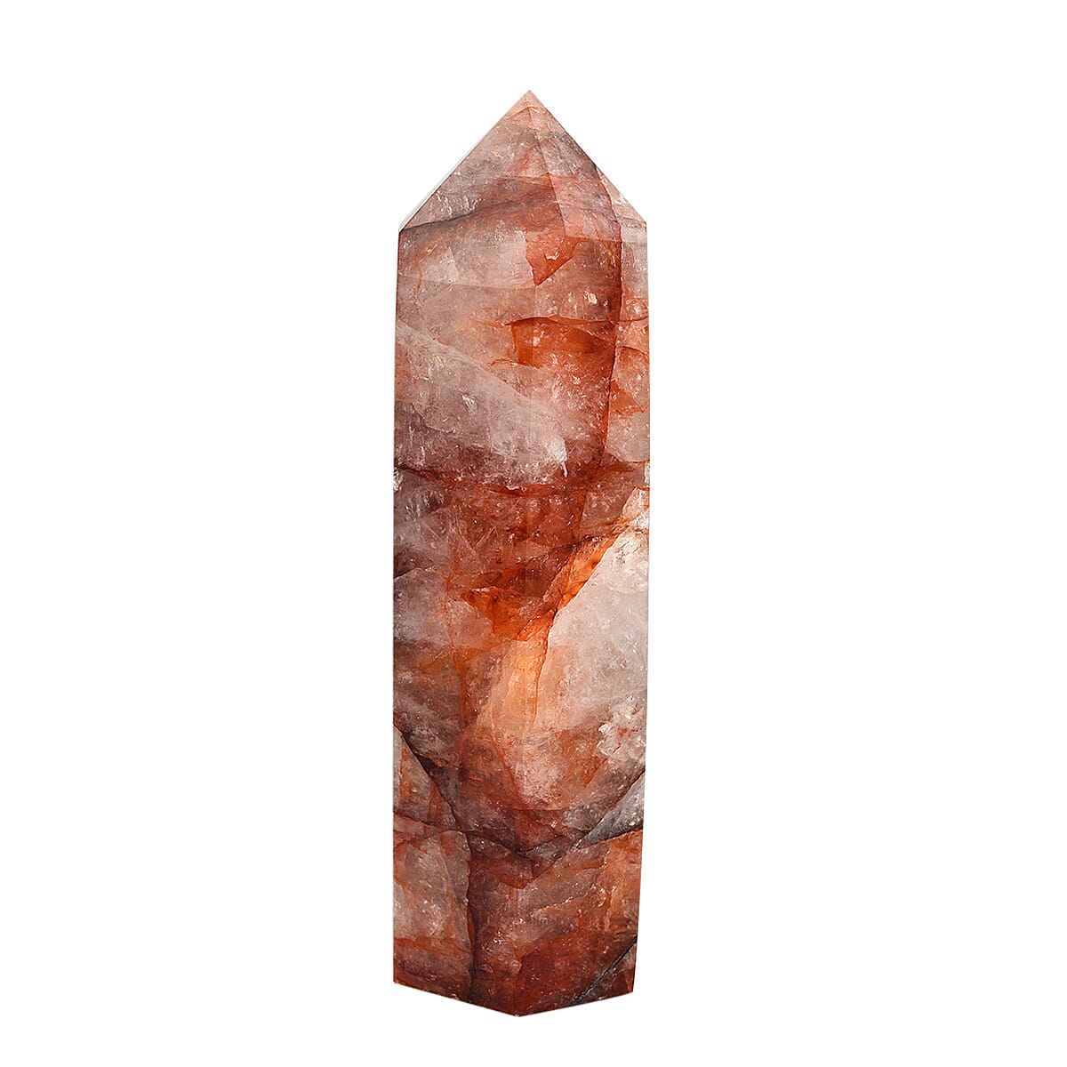 Gem Treasures - Red Hematoid Quartz Point Approx 7500 Ct.