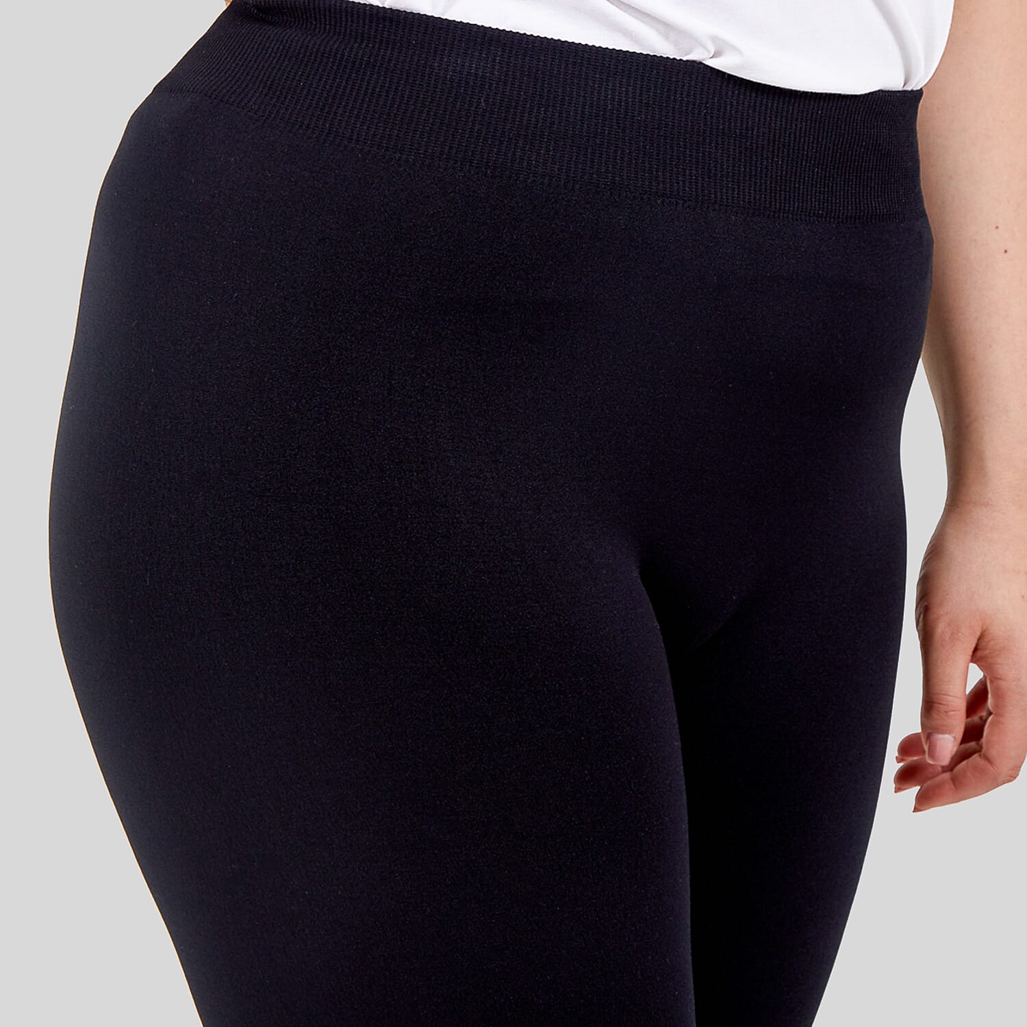 Nova of London Full Size Fleece Lined Legging (Size 16-18) - Black